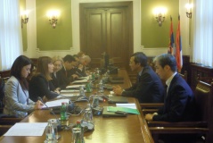 2 April 2013 The Head and members of the Parliamentary Friendship Group with Japan in meeting with the Japanese Ambassador to Serbia